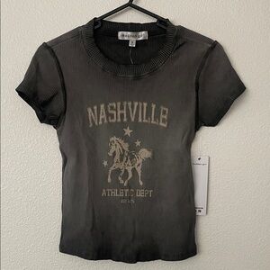 Nashville Star Distressed Tee | Gray